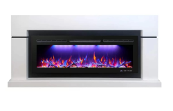 Каминокомплект Interflame Гранд с очагом FreeSpace 40 LED FX QZ белый