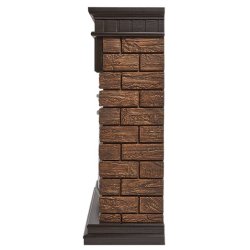 Портал Firelight Bricks Wood 30 камень коричневый/шпон темный дуб