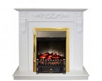 Каминокомплект RealFlame Dominica STD/EUG WT с очагом Fobos Lux Brass S