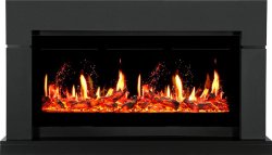 Каминокомплект Royal Flame Lindos с очагом 5D V-ART 40 серый графит