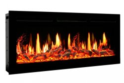 Каминокомплект Royal Flame Lindos с очагом 5D V-ART 40 белый с черным