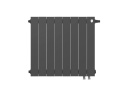 Биметаллический радиатор отопления Royal Thermo PianoForte 500 VDR80 8 секций Noir Sable