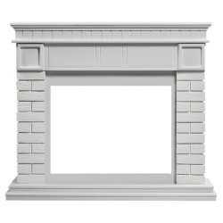 Портал Firelight Bricks 25U (угловой) камень белый/белая эмаль