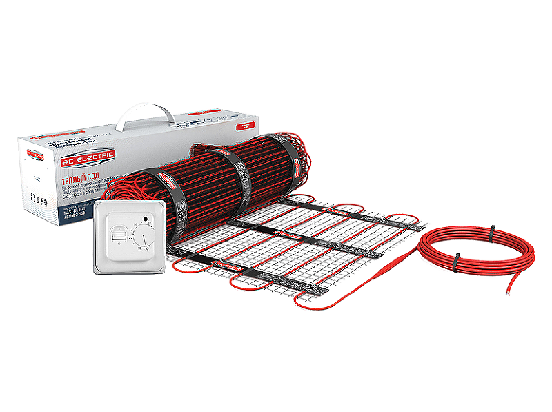 Комплект теплого пола AC Electric ACMM 2-150-10 с терморегулятором