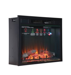Каминокомплект Interflame Экстер темный дуб с очагом Sirius 30 LED FX Black