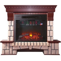 Каминокомплект Interflame Экстер махагон с очагом Sirius 30 LED FX Black