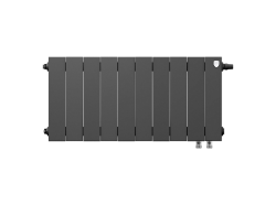 Биметаллический радиатор отопления Royal Thermo PianoForte 300 10 секций Noir Sable VDR