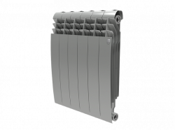 Биметаллический радиатор отопления Royal Thermo BiLiner 500 6 секций Silver Satin