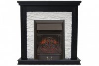 Каминокомплект Interflame Сиена сланец венге с очагом Majestic FX M Black